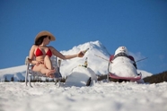 Снеговик-турист